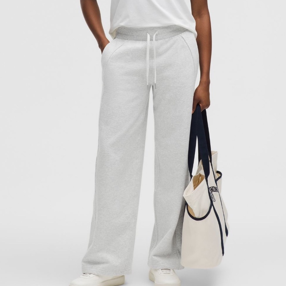 Scuba high rise pant in heathered grey